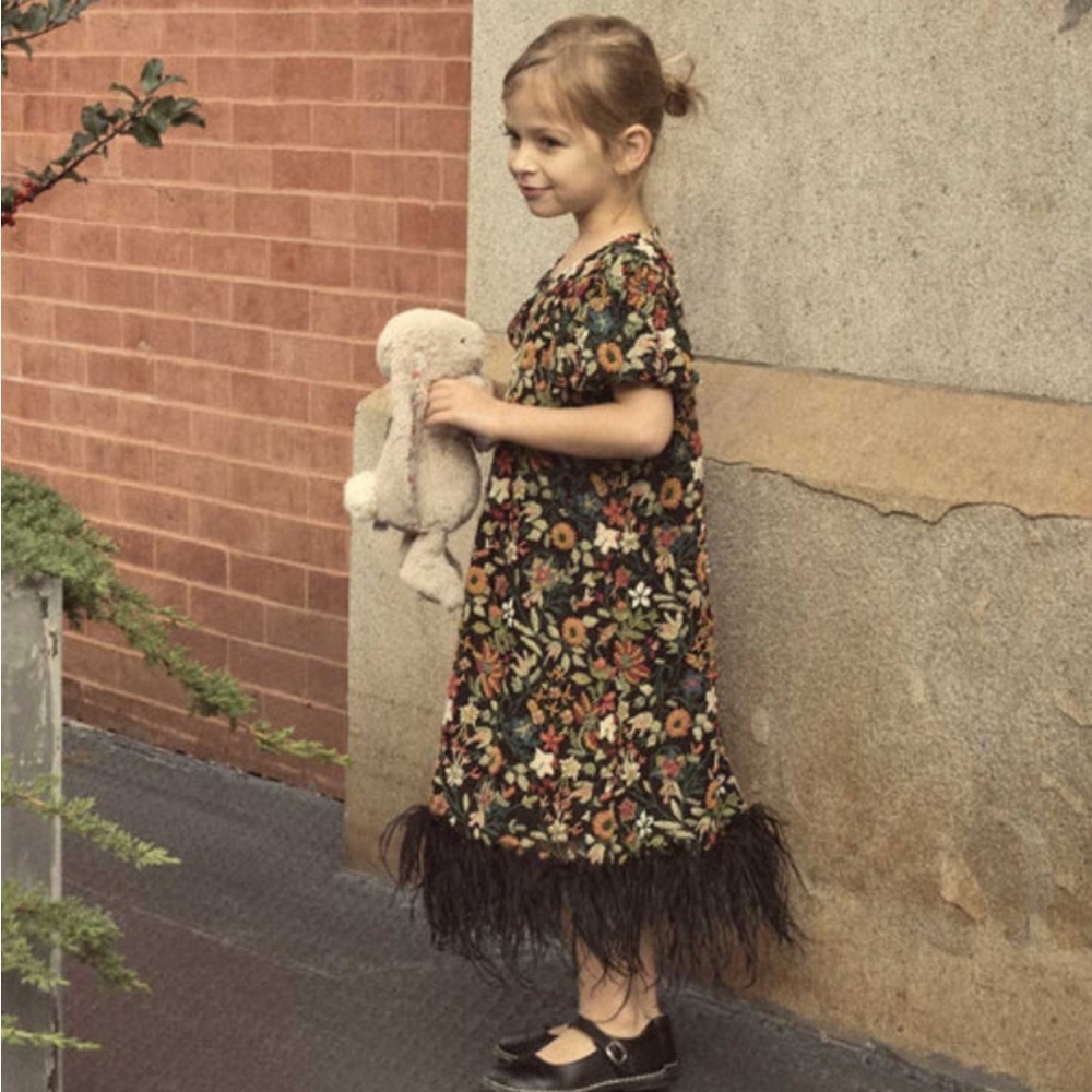 DOEN HEIRLOOM | DOLCE DRESS -- JARDIN DE VERSAILLES | Kids size 8